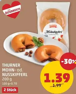 PENNY Thurner mohn- od. nusskipferl Angebot