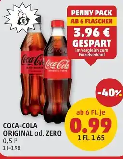 PENNY Coca-cola original od. zero Angebot