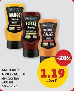 PENNY Grillparty grillsaucen div. sorten Angebot