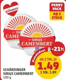 PENNY Schärdinger sirius camembert Angebot