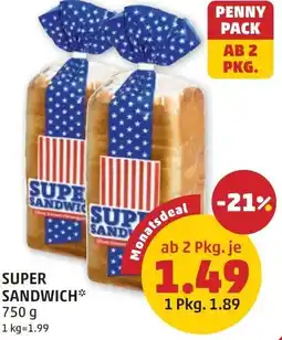 PENNY Super sandwich Angebot