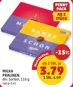 PENNY Milka pralinen Angebot