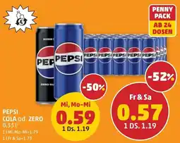 PENNY Pepsi cola od. zero Angebot