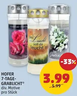 PENNY Hofer 7-tage- grablicht Angebot