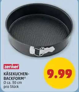 PENNY Zenker käsekuchen- backform Angebot