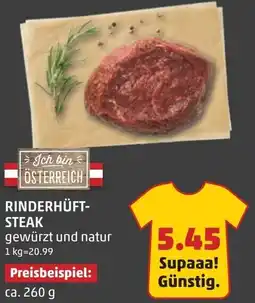 PENNY Rinderhüft- steak Angebot