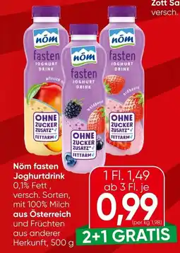 Spar Nöm fasten joghurtdrink Angebot