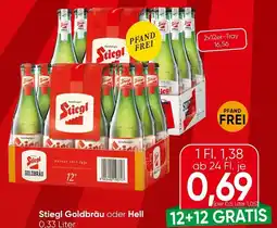 Spar Stiegl goldbräu oder hell Angebot