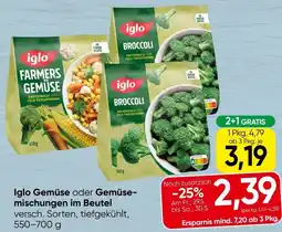 Spar Iglo gemüse oder gemüse- mischungen im beutel Angebot