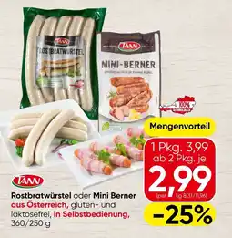 Spar Rostbratwurstel oder mini berner Angebot