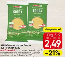 Spar Spar österreichischer gouda aus heumilch g.t.s. Angebot