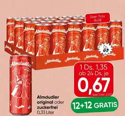 Spar Almdudler original oder zuckerfrei Angebot