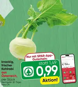 Spar Knackig, frischer kohlrabi Angebot
