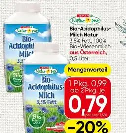 Spar Bio- acidophi milch natur Angebot