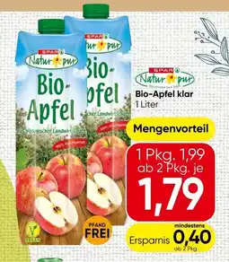 Spar Bio-Apfel klar Angebot