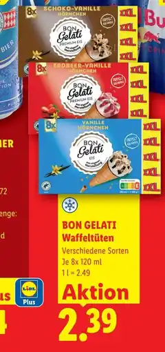 Lidl Bon gelati waffeltüten Angebot