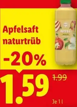 Lidl Apfelsaft naturtrüb Angebot