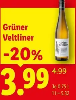 Lidl Grüner Veltliner Angebot