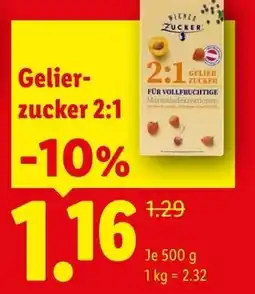 Lidl Gelier- zucker 2:1 Angebot