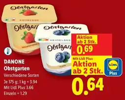 Lidl DANONE Obstgarten Angebot