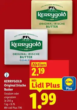 Lidl Kerrygold original irische butter Angebot