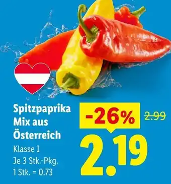 Lidl Spitzpaprika mix aus österreich Angebot
