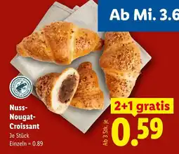 Lidl Nuss- Nougat- Croissant Angebot