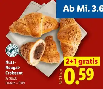 Lidl Nuss- Nougat- Croissant Angebot