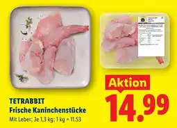 Lidl TETRABBIT Frische Kaninchenstücke Angebot