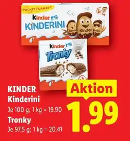 Lidl Kinder kinderini Angebot