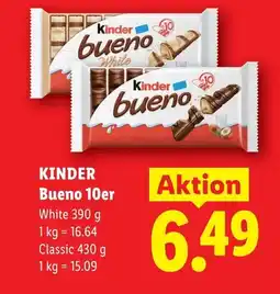 Lidl KINDER Bueno 10er White Angebot