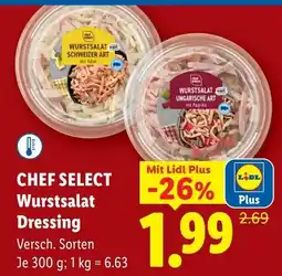 Lidl Chef select wurstsalat dressing Angebot
