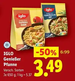 Lidl Iglo genießer pfanne Angebot