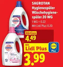 Lidl Sagrotan hygienespüler wäschehygiene- spüler 20 wg Angebot