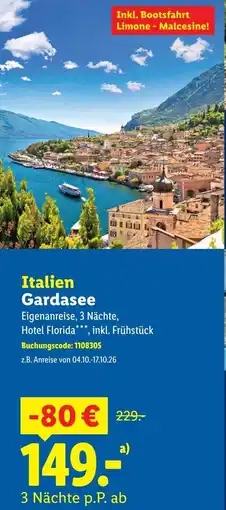 Lidl Italien Gardasee Angebot