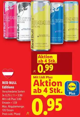 Lidl RED BULL Editions Angebot