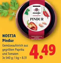 Lidl Nostja pindur Angebot