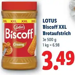 Lidl Lotus biscoff xxl brotaufstrich Angebot