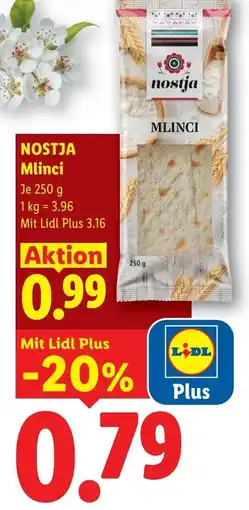 Lidl Nostja mlinci Angebot