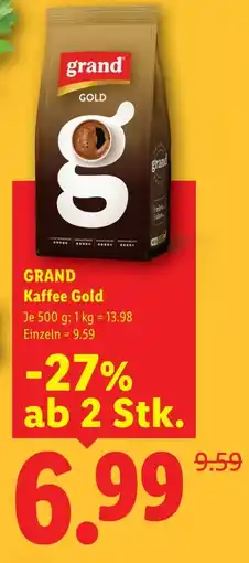 Lidl Grand kaffee gold Angebot