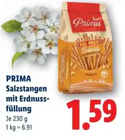 Lidl Prima salzstangen mit erdnuss- füllung Angebot