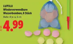 Lidl LUPILU Wiederverwendbare Wasserbomben, 6 Stück Angebot