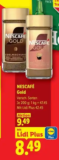 Lidl NESCAFÉ Gold Angebot