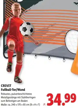 Lidl Crivit fußball-tor/wand Angebot