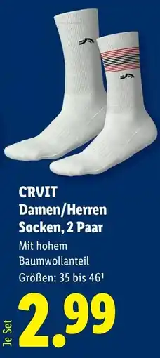Lidl Crvit damen/herren socken, 2 paar Angebot
