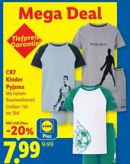 Lidl Cr7 kinder pyjama Angebot