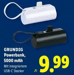 Lidl GRUNDIG Powerbank, 5000 mAh Angebot