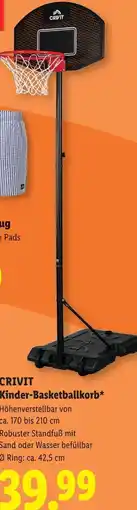 Lidl CRIVIT Kinder-Basketballkorb Angebot
