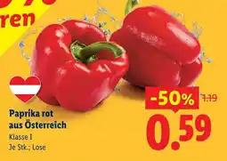 Lidl Paprika rot aus österreich Angebot