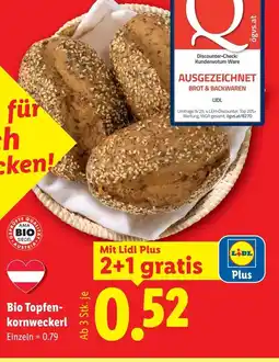 Lidl Bio topfen- kornweckerl Angebot